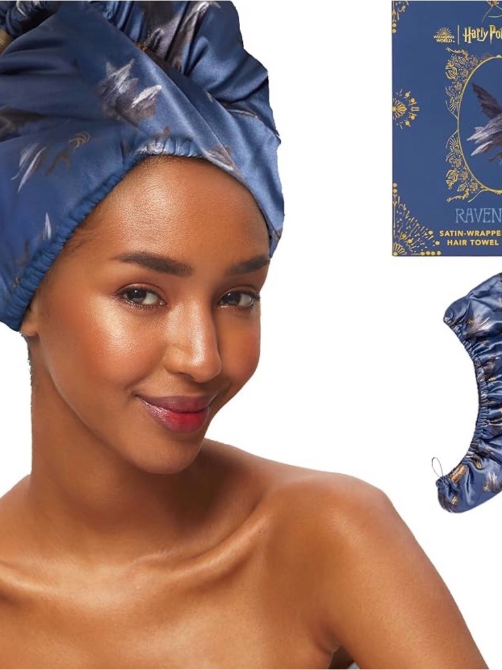 HARRY POTTER 🪄 SET OF TWO SATIN HAIR WRAPS/ RAVENCLAW 🐦‍⬛SLYTHERIN 🐍